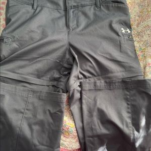 Under Armour Gray Heat Gear Pants Size 8